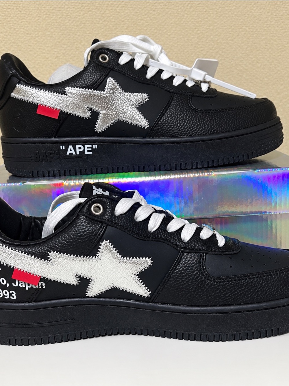 “Bape” Bathing Ape “off white” sneakers